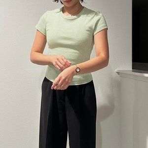 Simple, Striped, Matcha Green T-Shirt from RSQ